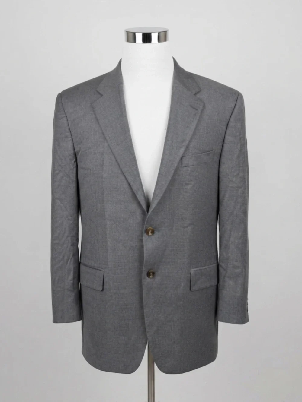 Ralph Lauren Men's 43R Gray Wool Cashmere Blend Blazer Suit Jacket